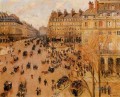 place du thretre francais sun effect 1898 Camille Pissarro